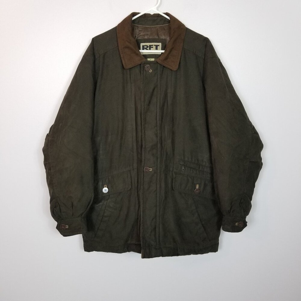 Rft Rainforest Zip Button Down Filled Puffer Jack… - image 1